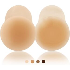 Silken Grace Ultra Soft Reusable Silicone Nipple Covers No Show, Skin Friendly, Breathable In 4 Colors. Pasties - Boob Covers